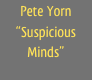 Pete Yorn
“Suspicious Minds”
